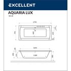 Ванна акриловая WHITECROSS Aquaria Lux 180x80 на каркасе