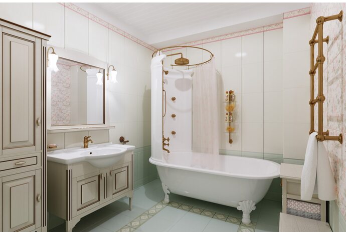 Выбор карниза для шторы в ванной: гибкая штанга, телескопическая палка, держатель для асимметричной ванны