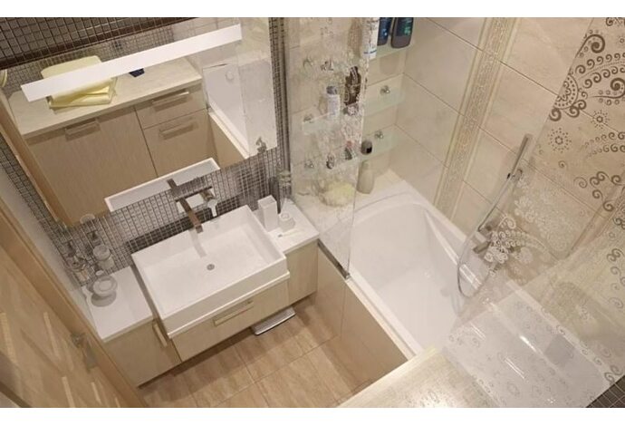 Дизайн ванной комнаты в "хрущевках"