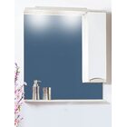 Шкаф-зеркало  ТОКИО 70 R светлая/белый глянец