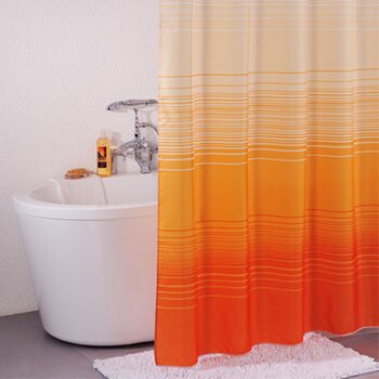 Штора для ванной комнаты, 200*200 см, полиэстер, Orange Horizon, IDDIS,300P20RI11