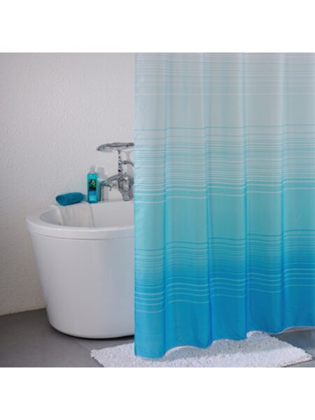 Штора для ванной комнаты, 200*200 см, полиэстер, Blue Horizon, IDDIS, 301P20RI11