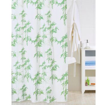 Штора для ванной комнаты, 200*200 см, полиэстер, bamboo leaf, SCID010P