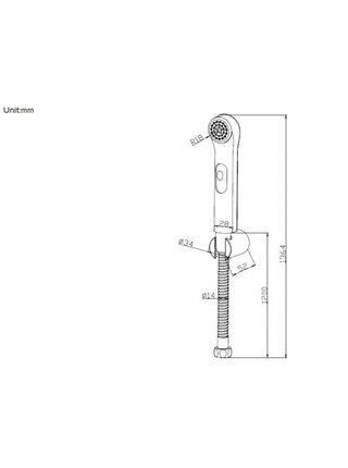 Гигиенический душ и шланг Bravat D9122CP-RUS