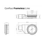 Душевой лоток Pestan Confluo Frameless Line Black Glass 550мм (13701203)