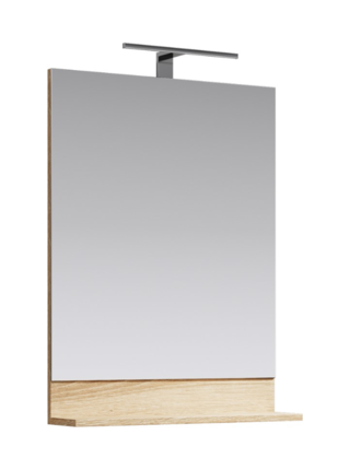 Зеркало со светильником и полкой Фостер 60 , Aqwella, FOS0206DS