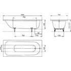 Стальная ванна KALDEWEI Saniform Plus 170x75 standard mod. 373-1 (112600010001) + ножки