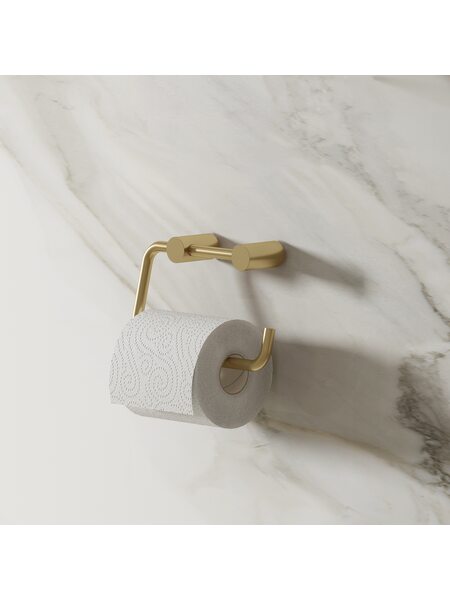 Держатель для туалетной бумаги без крышки, Petite, матовое золото, IDDIS, PETG000i43