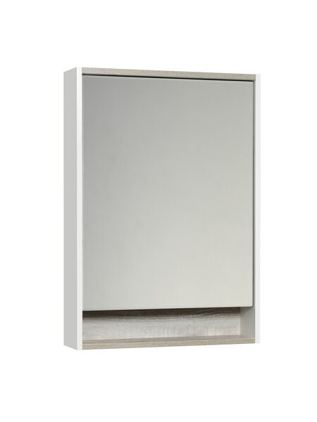 Шкаф-зеркало Капри 60 белый/бетон пайн Акватон 1A230302KPDA0