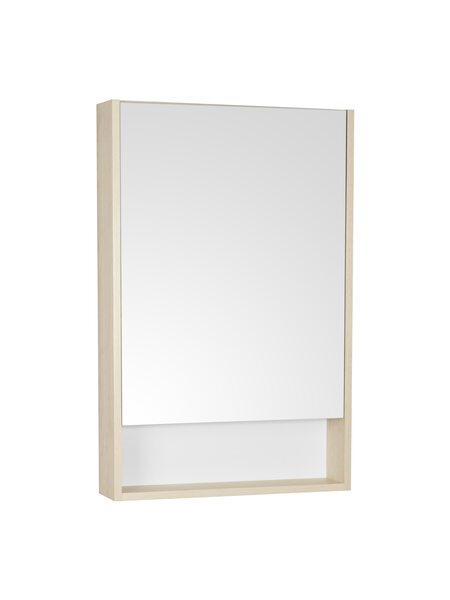 Шкаф-зеркало Сканди 55 белый/дуб верона Акватон 1A252102SDB20