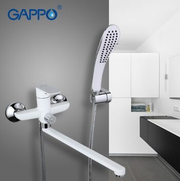 G2248 Смеситель для ванны, белый/хром GAPPO