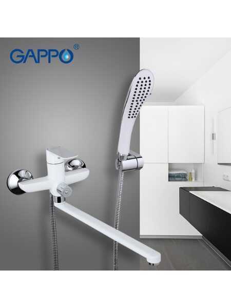G2248 Смеситель для ванны, белый/хром GAPPO