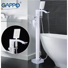 G3007-8 Смеситель для ванны напольный, белый/хром GAPPO