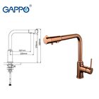 G4390-3 Смеситель для кухни с фильтром д/питьевой воды,красное золото GAPPO