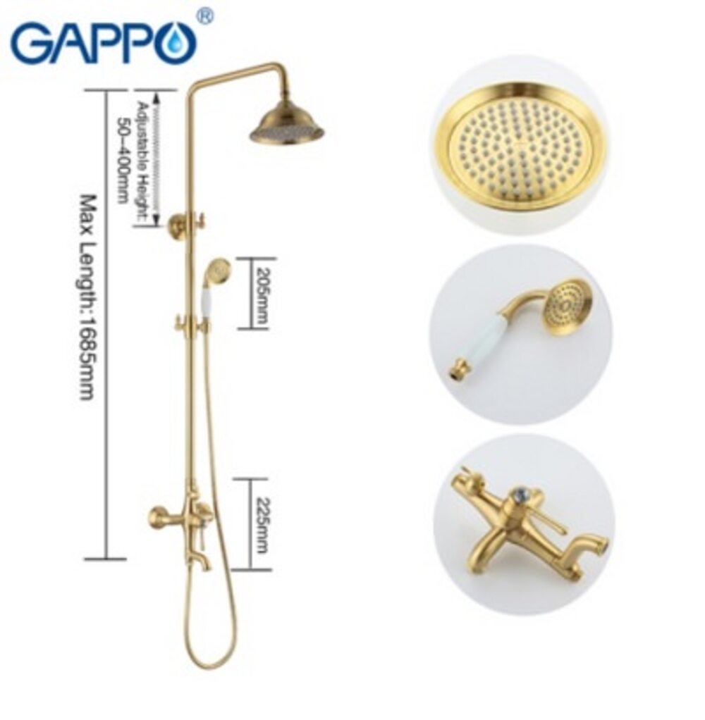 Душевая система с золотом. Gappo g2497-4. G2497-4 бронза душевая. Gappo душевая система в золоте. Душевая система g2489-4 бронза Gappo.